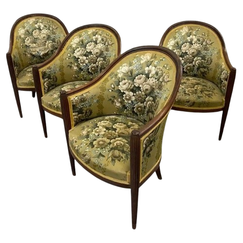 4 FATEUILS ART DECO S