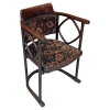 AD 14610 Hoffmann Josef, fauteuil en hêtre cintré, circa 1900