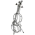 INS 1446 Original Grand Violoncelle Candélabre En Fer Forgé