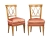 AD 2061 Maurice HIRSCH, paire de chaises néo classiques