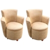 AD 1061 Paire de fauteuils Art Deco vers 1950.