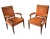 AD 19215 Paire de fauteuils art déco dans le style d&#039;André Arbus en bois fruitier et velours