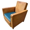 AD 1726 Fauteuil Art Déco recouverts de cuir