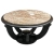 AD 1151 Elegant Grand Gueridon Art Deco en bois laqué et marbre