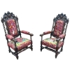 INS 1101 Paire de fauteuils de style Louis XIII