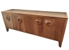 MOD 14120 Vincent Gonzalez Enfilade en bois naturel ouvrant par 4 portes circa 1960.