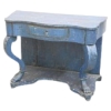 INS 1487 Console d&#039;Epoque Empire A Patine Bleue