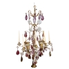 INS 15510 Maison Bagues,  Grand Lustre En Bronze Et Cristal