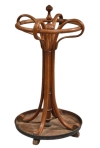 AD 2091 THONET (attribué à) Variante du modèle N°11454,porte parapluie en bois courbé circa 1900