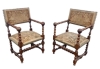 INS 1844 Paire de fauteuils de style Louis XIII , circa 1900