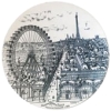 INS 1145 Grand plat en céramique, La grande Roue de Paris