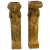 INS 1442 2 Cariatides En Terre Cuite émaillée