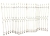 AD 1866 Deux grilles de séparation Art Déco, à décor de flèches et cordes en métal laqué et doré