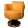 AD 9117 Decoene Freres, fauteuil pivotant Art Deco en noyer