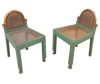 AD 1651 Paire de petites chaises art deco