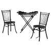 AD 2093 Maison PERET et VIBERT (attribué à) deux chaises et une table pliante circa 1900