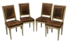 AD 1811 4 Chaises Néoclassiques estampillées De Armand Albert Rateau