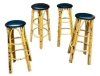 MOD 1904 Ensemble de 4 tabourets hauts en bambou circa 1960/1970