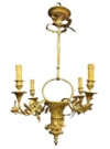 INS 1862 Lustre corbeille en bronze style Louis XVI
