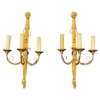 INS 1493 paire d&#039;appliques en bronze de style Louis XVI
