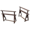 INS 1174 Paire de tréteaux ajustables en bois