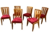 MOD 1455 ROBERT GUILLERME ET JACQUES CHAMBRON, 6 chaises en chêne ciré
