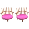 MOD 1062 Guillerme et Chambron, paire de fauteuils en chêne
