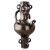 MOD 20912 Boleslaw DANIKOWSKI Sculpture anthropomorphe en céramique vernissée noire