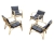 MOD 1442 4 fauteuils en rotin circa 1970/80