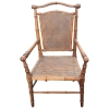 AD 2092 Fauteuil 1900 en bois à l'imitation du bambou