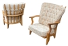 MOD 1988 Guillerme et Chambron, fauteuil Petit Repos en chêne