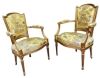 INS 1762 Paire de fauteuils en bois patiné style Louis XV