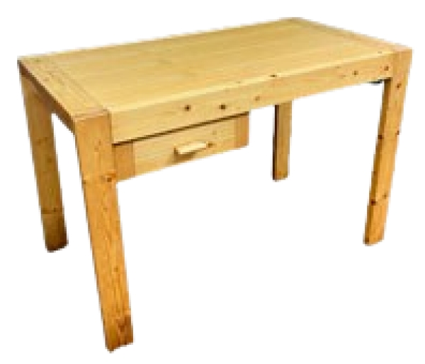 MOD 1747 Petit bureau en sapin circa 1950