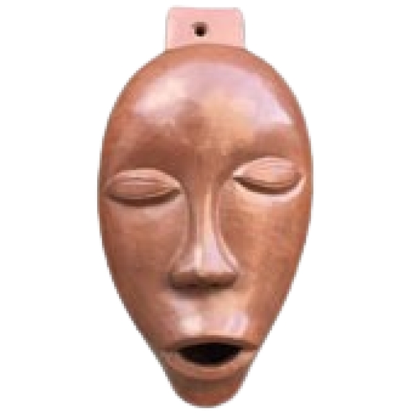 MOD 11216 Antonio Lampecco,masque en terre cuite émaillée