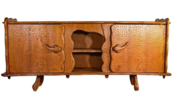 MOD 1812 Enfilade brutaliste en orme massif