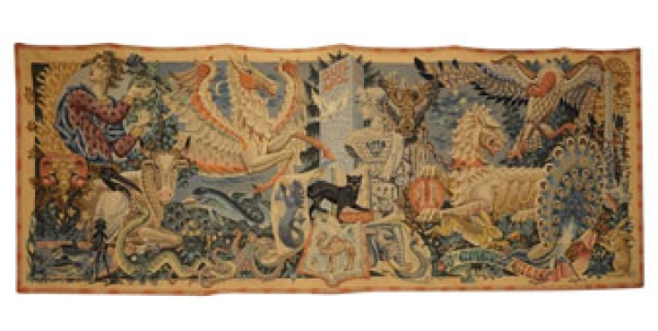 MOD 1412 Exceptionnelle tapisserie signée Jean Ransy