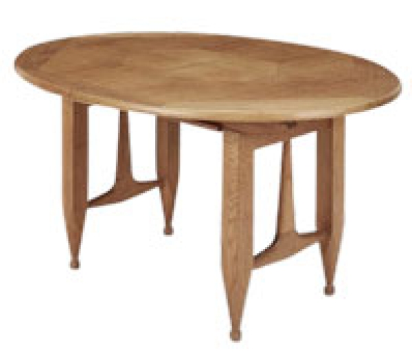 MOD 19612 Guillerme et Chambron, table en chêne. Edition votre maison circa 1960