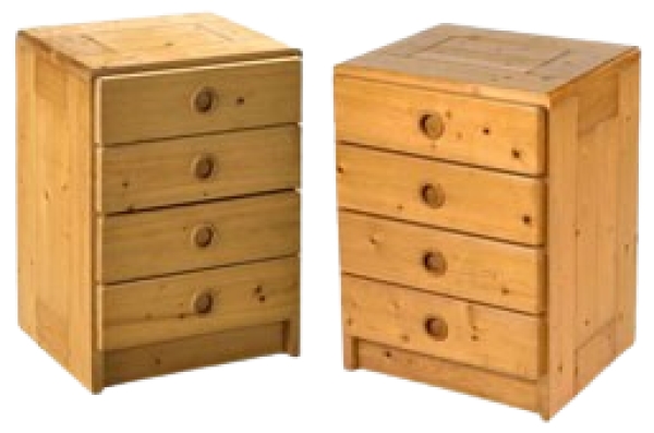 MOD 1863 Charlotte Perriand, paires de commodes en pin, modèle pour Les Arcs