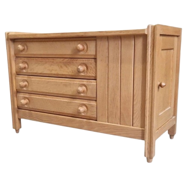 MOD 2027 Guillerme et Chambron, commode en chêne, Edition Votre Maison circa 1970