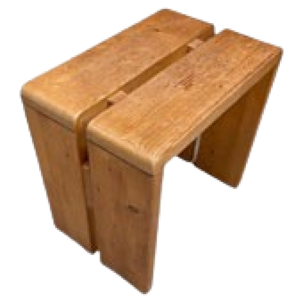 MOD 14416 Charlotte Perriand, tabouret en pin