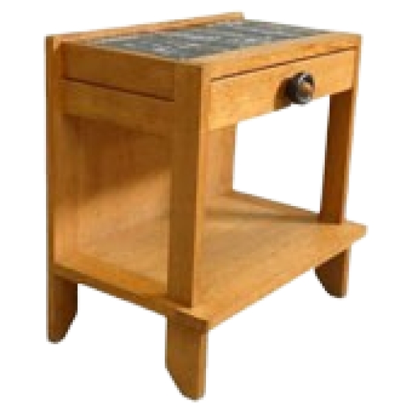 MOD 1556 GUILLERME ET CHAMBRON, chevet en chêne et céramique