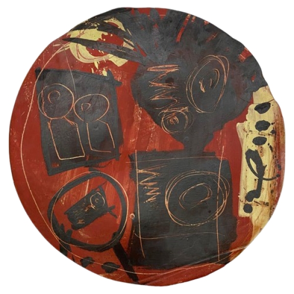 MOD 1351 Fred Gracia, grand plat décoratif, Poterie de Laborne