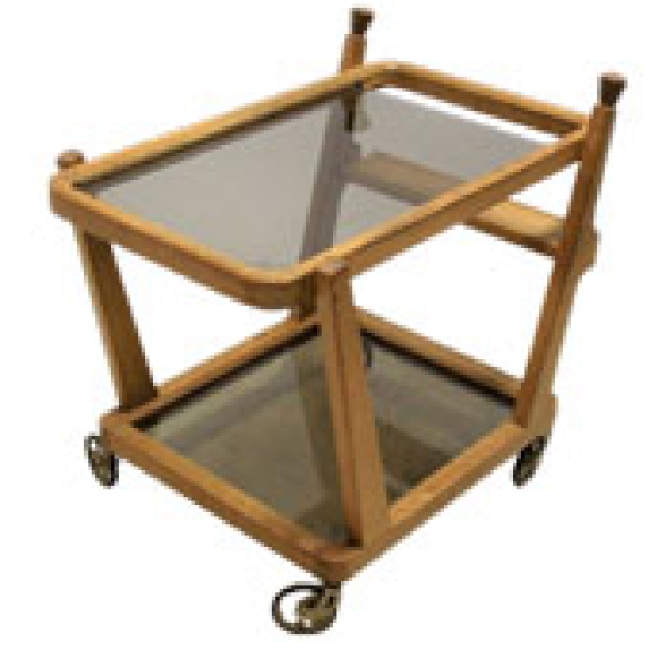 MOD 1913 Guillerme et Chambron, desserte/ bar roulant. Edition Votre Maison 1970