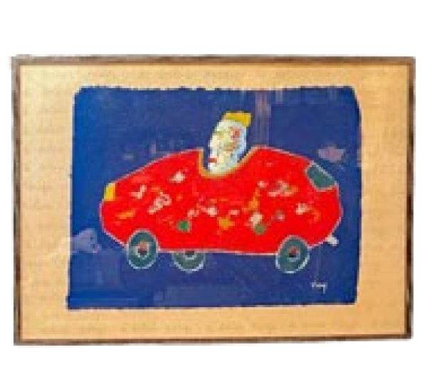 MOD 1873 Daniel Viene "Le Bolide Rouge"Technique mixte