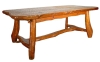MOD 1811 Grande table brutaliste en orme massif