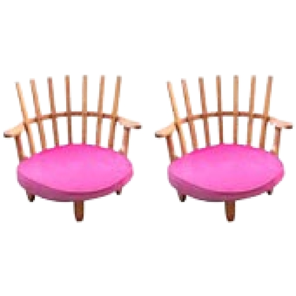 MOD 1062 Guillerme et Chambron, paire de fauteuils en chêne