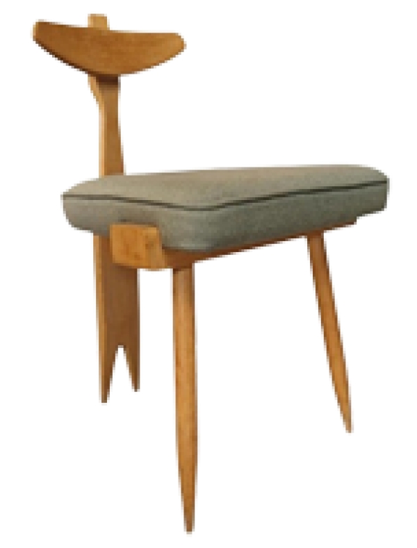 2018 Guillerme et Chambron, chaise tripode Edition Votre Maison, 1970