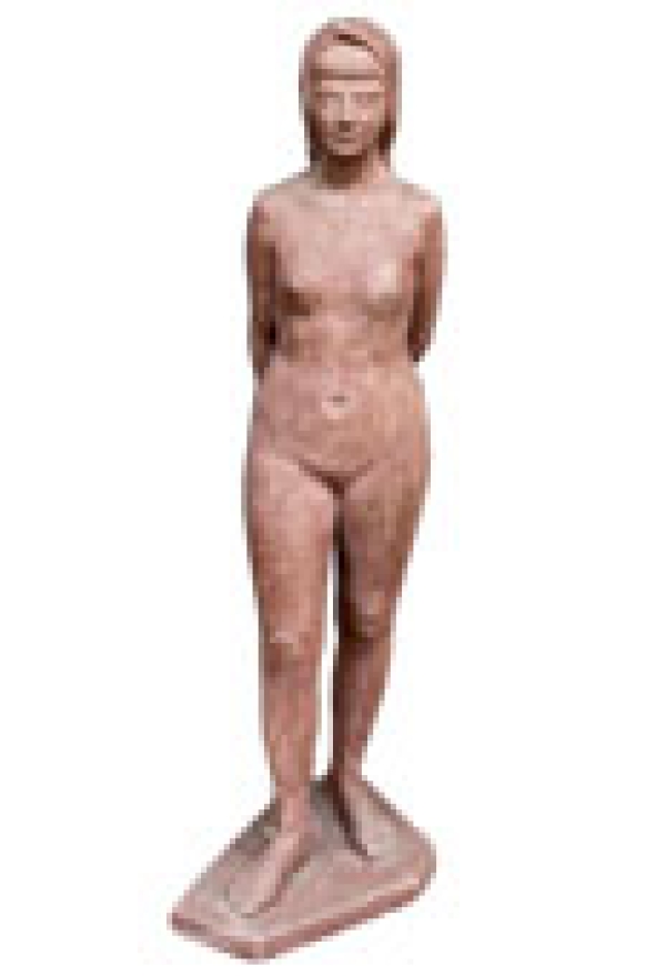 MOD 1967 Sculpture En Terre Blanche attribuée à Perugini Mario, Circa 1960