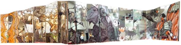 MOD KM KAT MENSCHIK PARAVENT POP ART