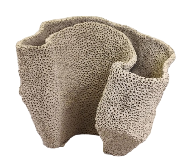 MOD 2043 Gilles CAFFIER vase en céramique de forme libre